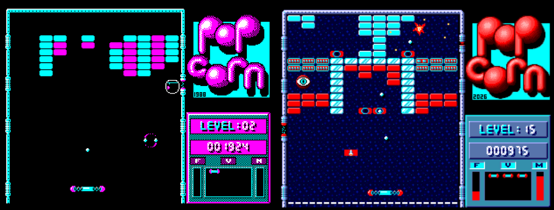 Popcorn 1988 vs 2026 comparison